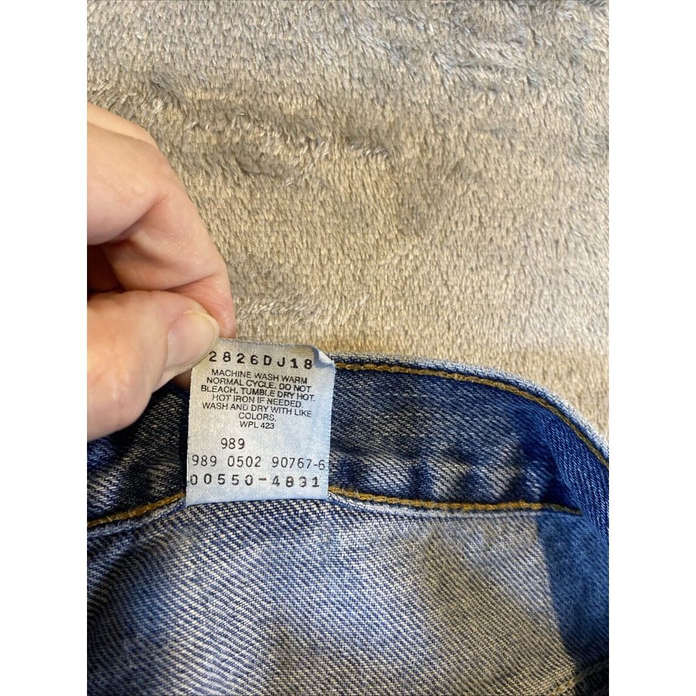 Levi's 550 Red‎ Tab Jeans Regular Light Straight Leg Mens 38X30 VINTAGE 90's Y2K - Picture 5 of 7